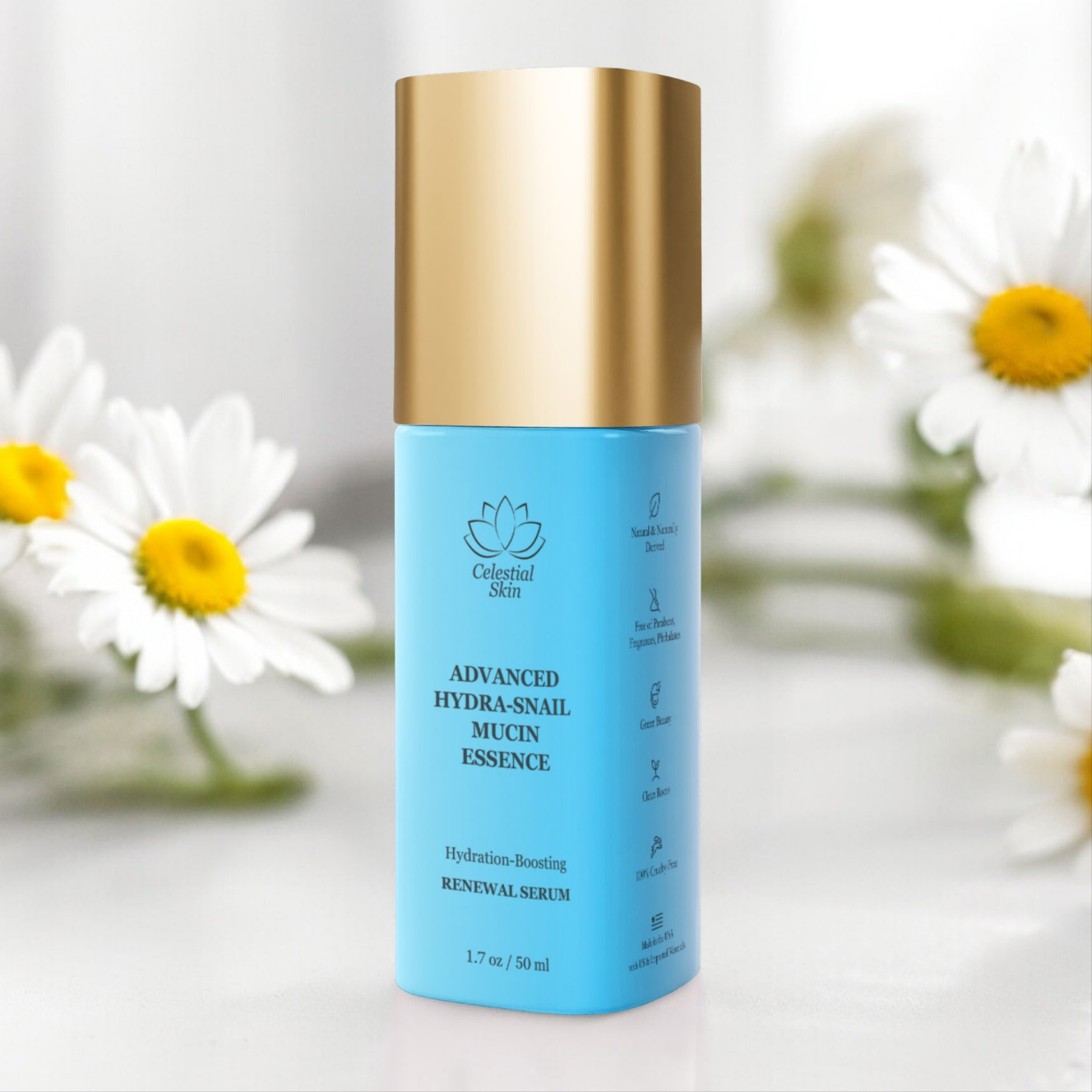 Advanced Hydra-Snail Mucin Essence: Hydration-Boosting Renewal Serum