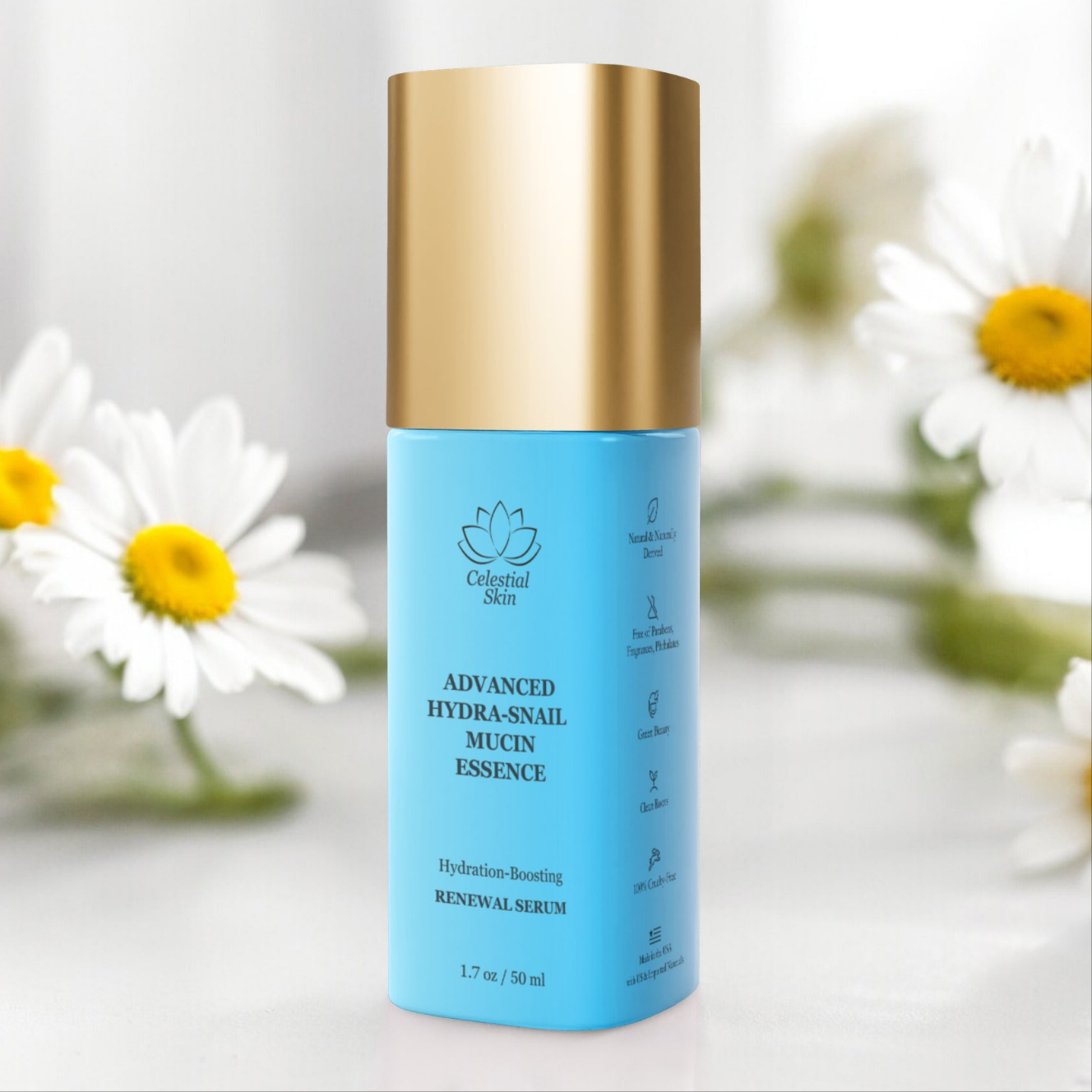 Advanced Hydra-Snail Mucin Essence: Hydration-Boosting Renewal Serum