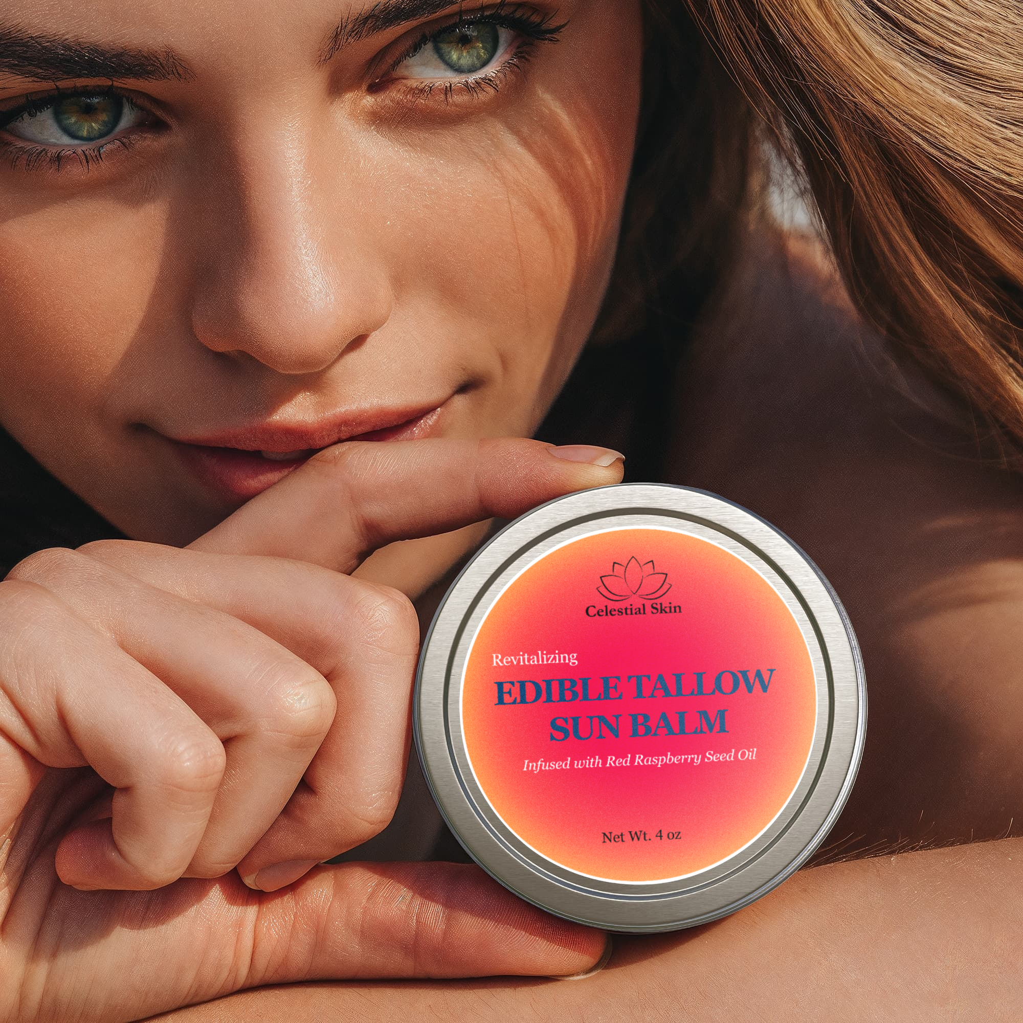 Edible Tallow Sun Balm with Raspberry Seed Oil