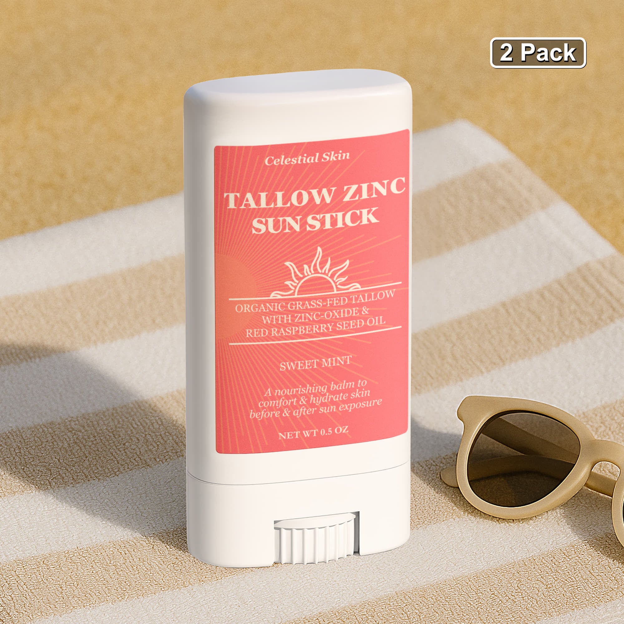 Tallow Zinc Sun Stick 2-Pack