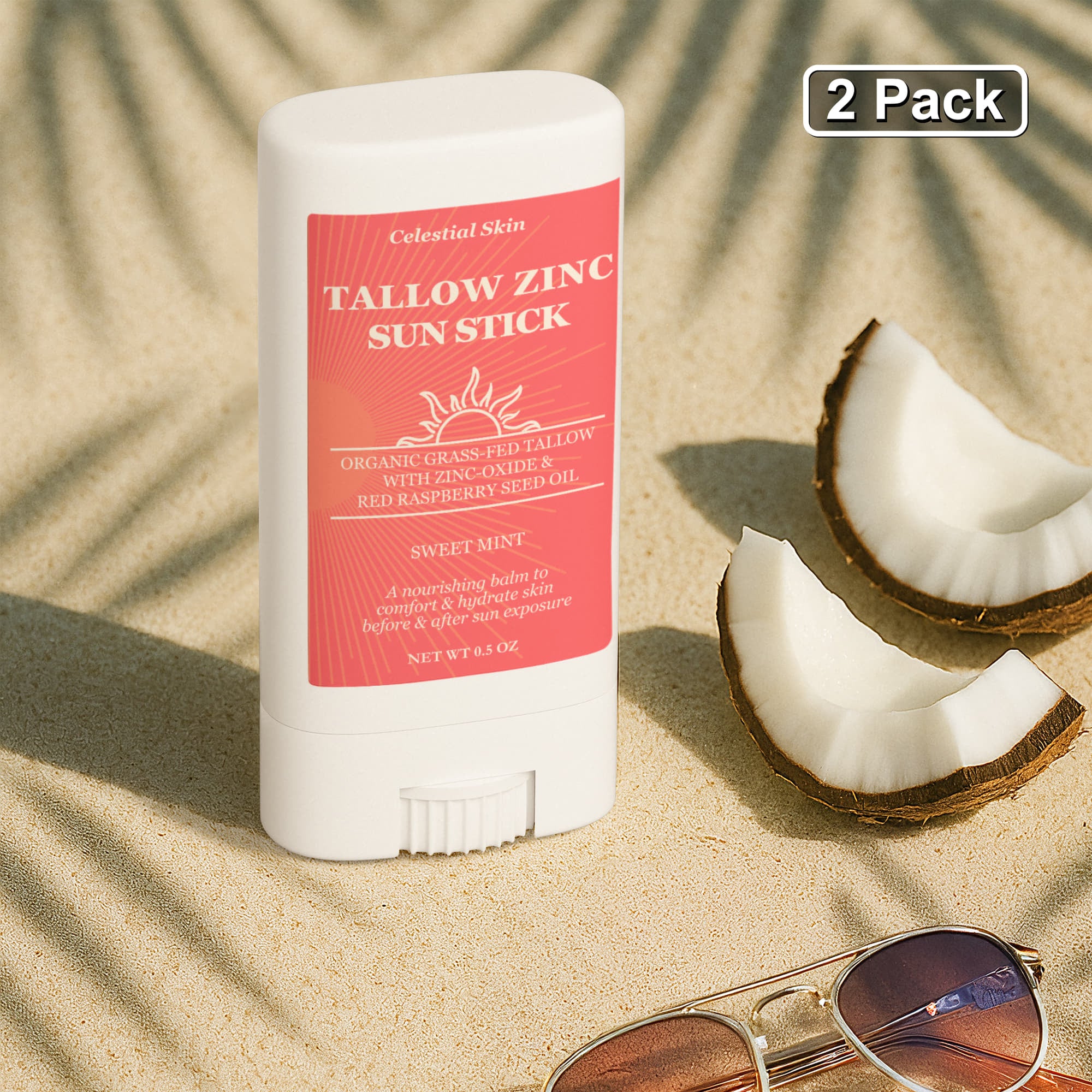 Tallow Zinc Sun Stick 2-Pack