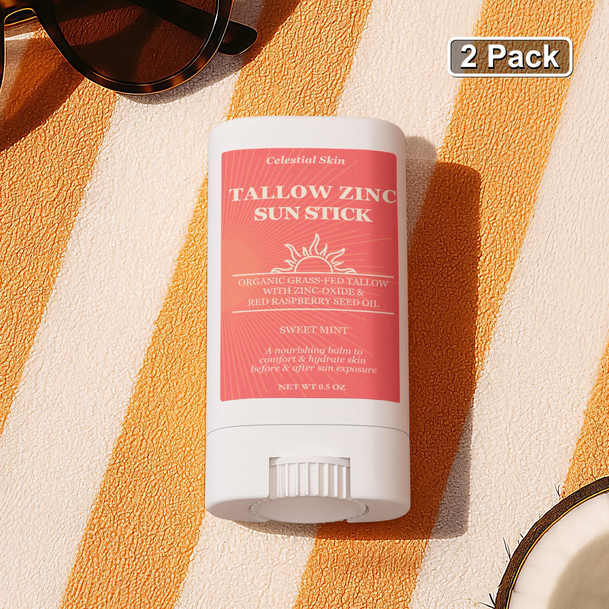 Tallow Zinc Sun Stick 2-Pack