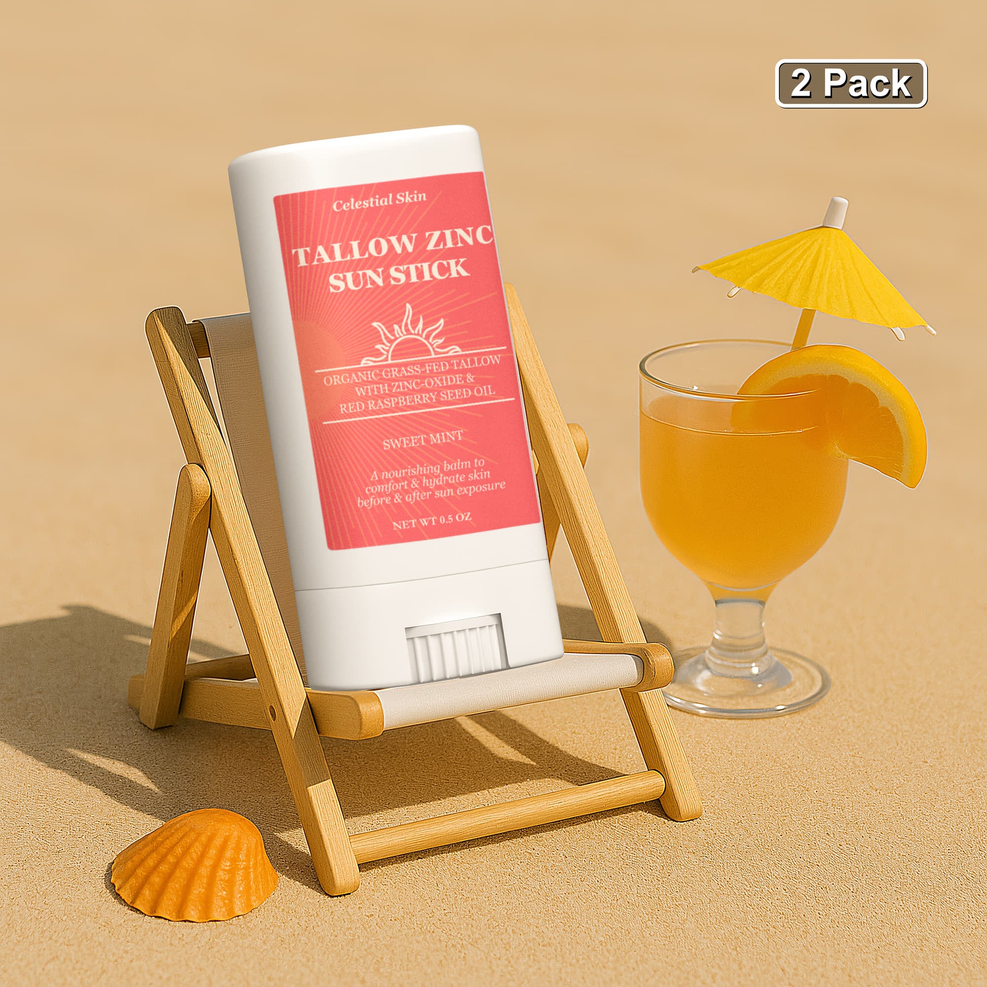 Tallow Zinc Sun Stick 2-Pack