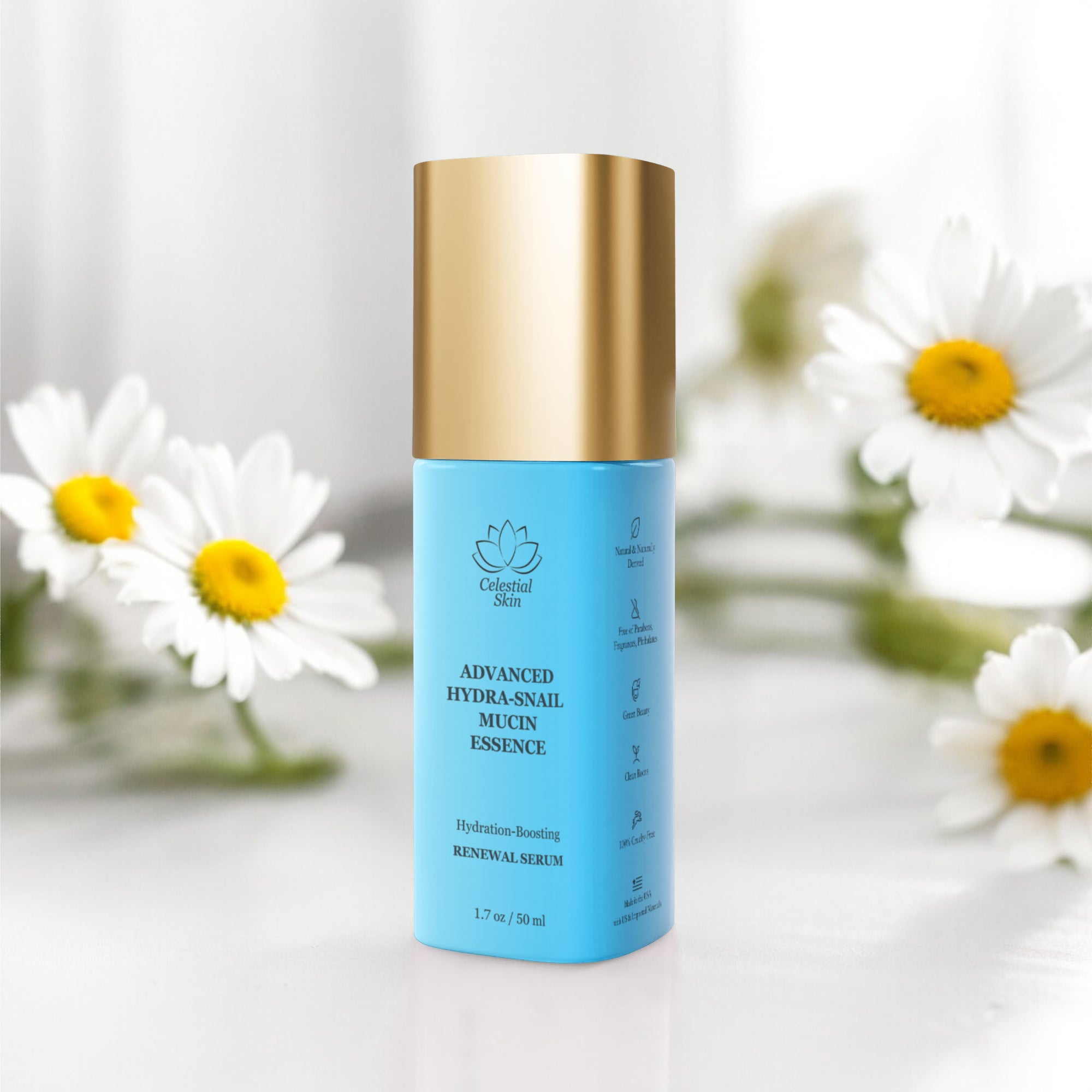 Advanced Hydra-Snail Mucin Essence: Hydration-Boosting Renewal Serum