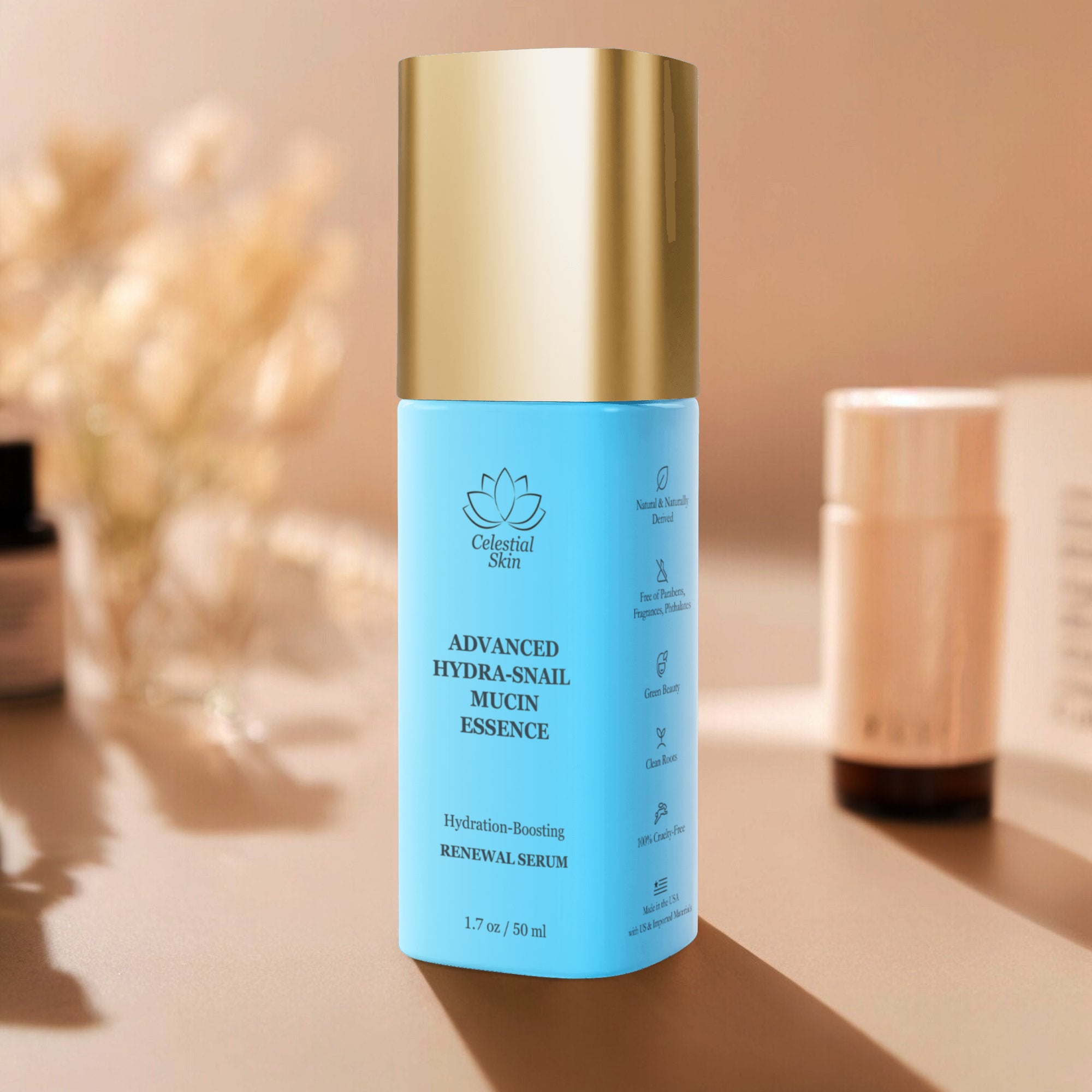 Advanced Hydra-Snail Mucin Essence: Hydration-Boosting Renewal Serum
