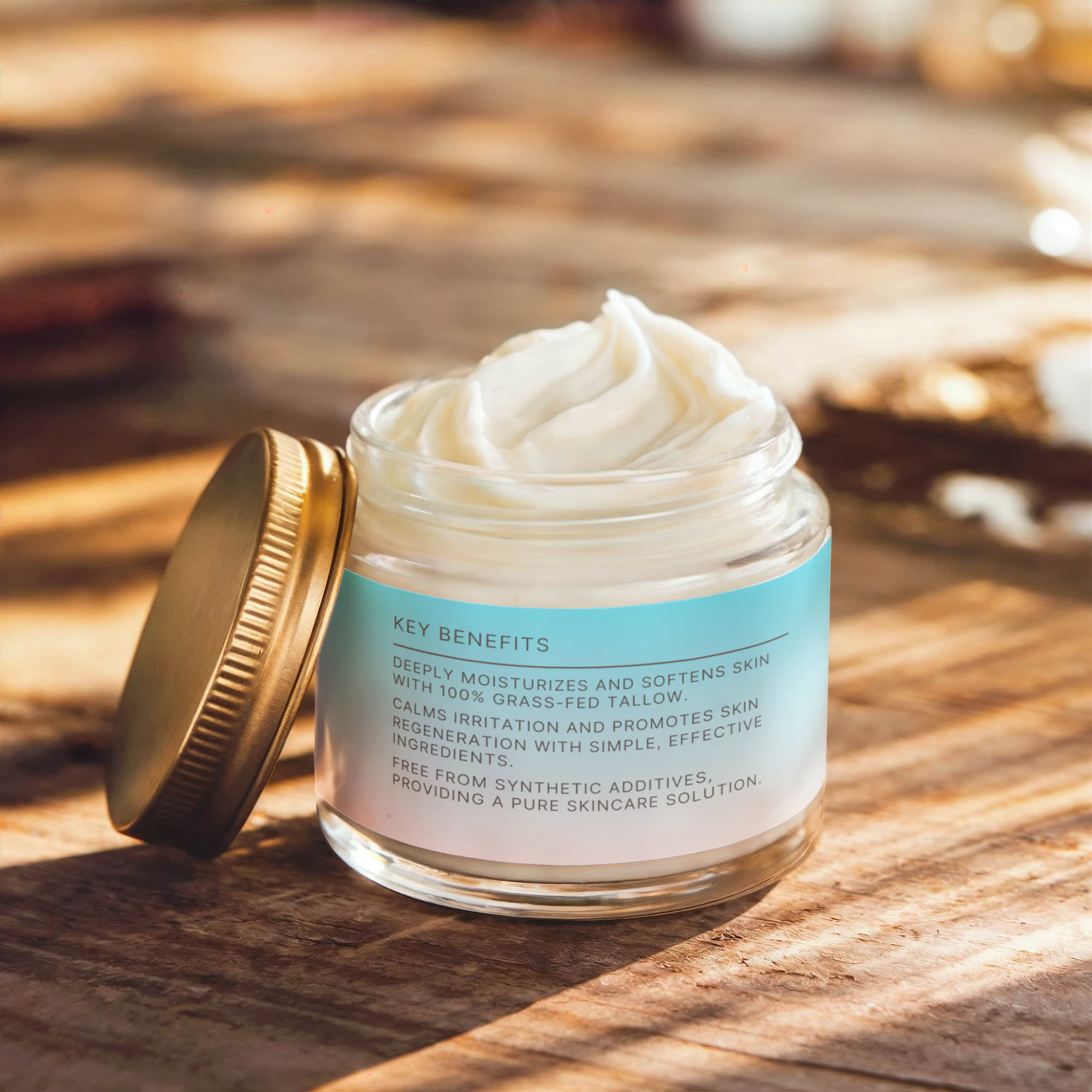 Whipped Organic Grass-Fed Tallow Balm with Vanilla Bean