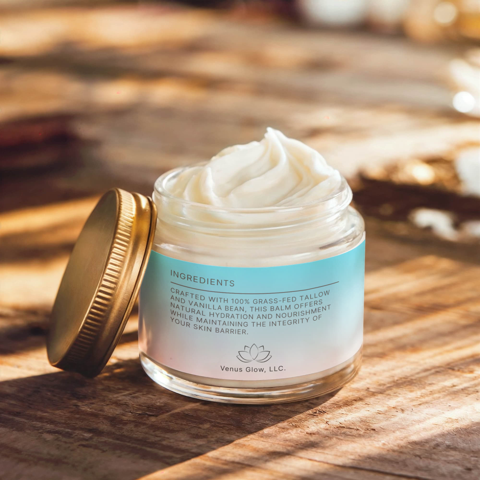 Whipped Organic Grass-Fed Tallow Balm with Vanilla Bean