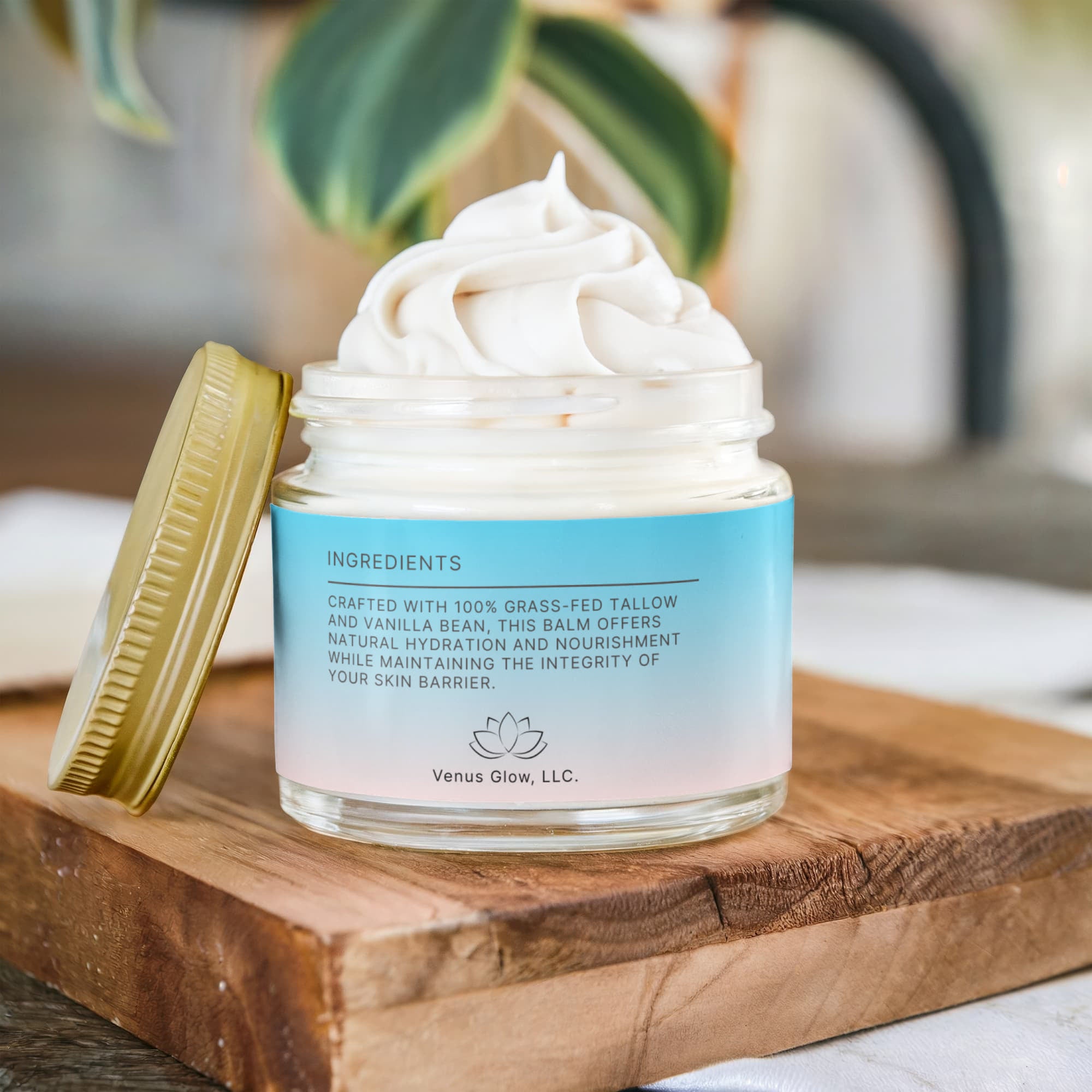 Whipped Organic Grass-Fed Tallow Balm with Vanilla Bean
