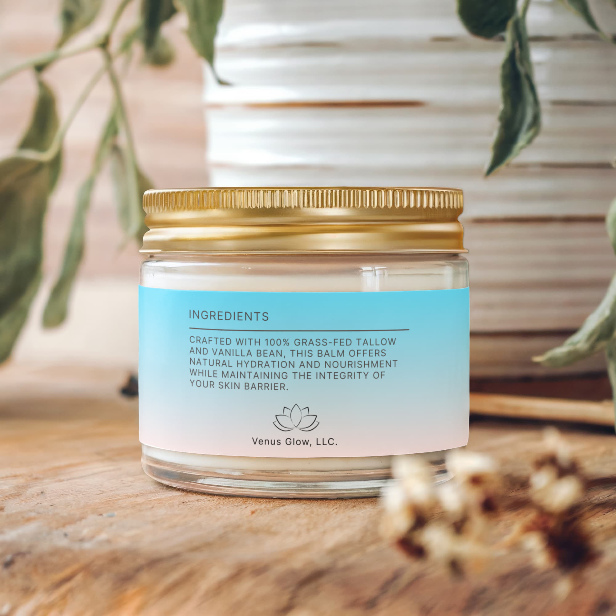 Whipped Organic Grass-Fed Tallow Balm with Vanilla Bean