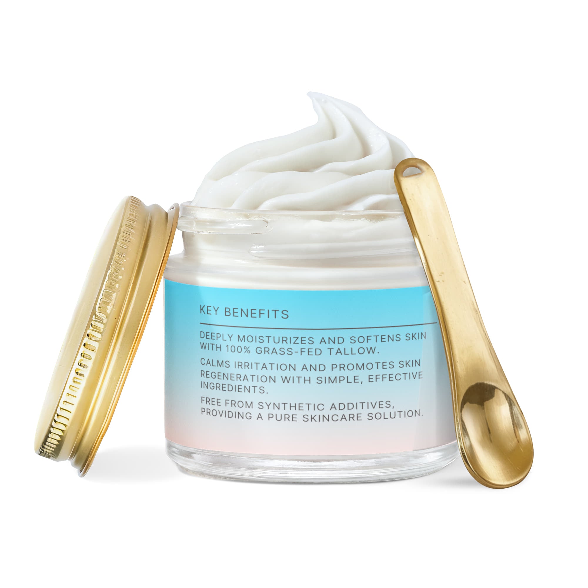 Whipped Organic Grass-Fed Tallow Balm with Vanilla Bean