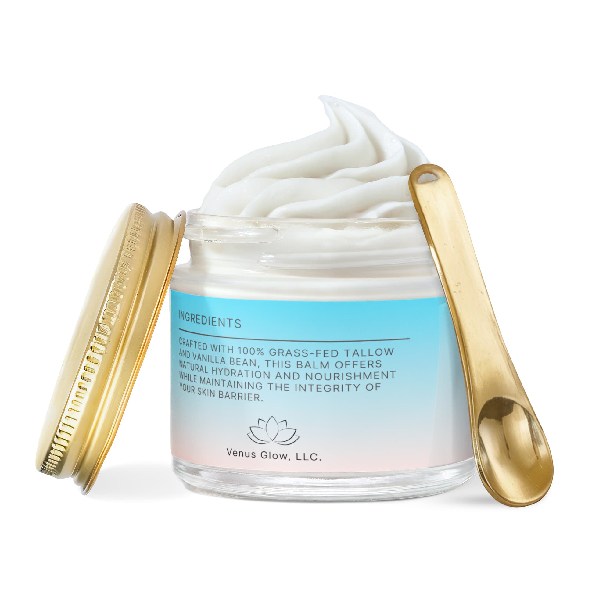 Whipped Organic Grass-Fed Tallow Balm with Vanilla Bean